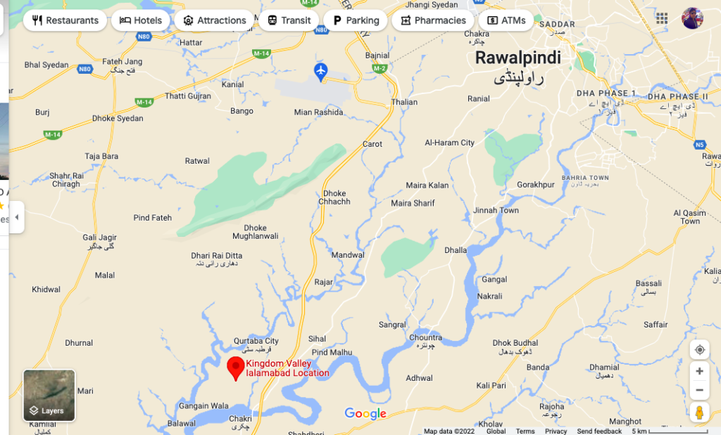Is Kingdom Valley in Islamabad or Rawalpindi? - Kingdom valley location