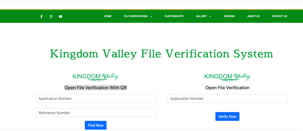 Kingdom Valley Islamabad File Verification Online - step 3